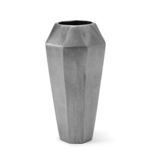 Hexx Vase (Round Tall) - Hand Finished Pewter
