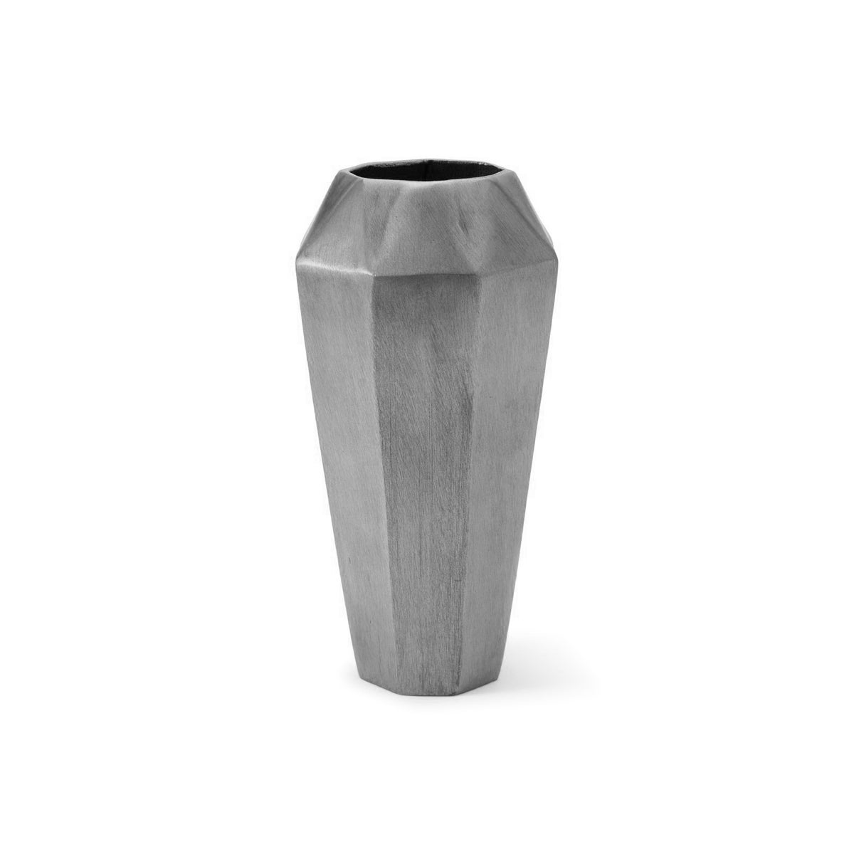Hexx Vase (Round Tall) - Hand Finished Pewter