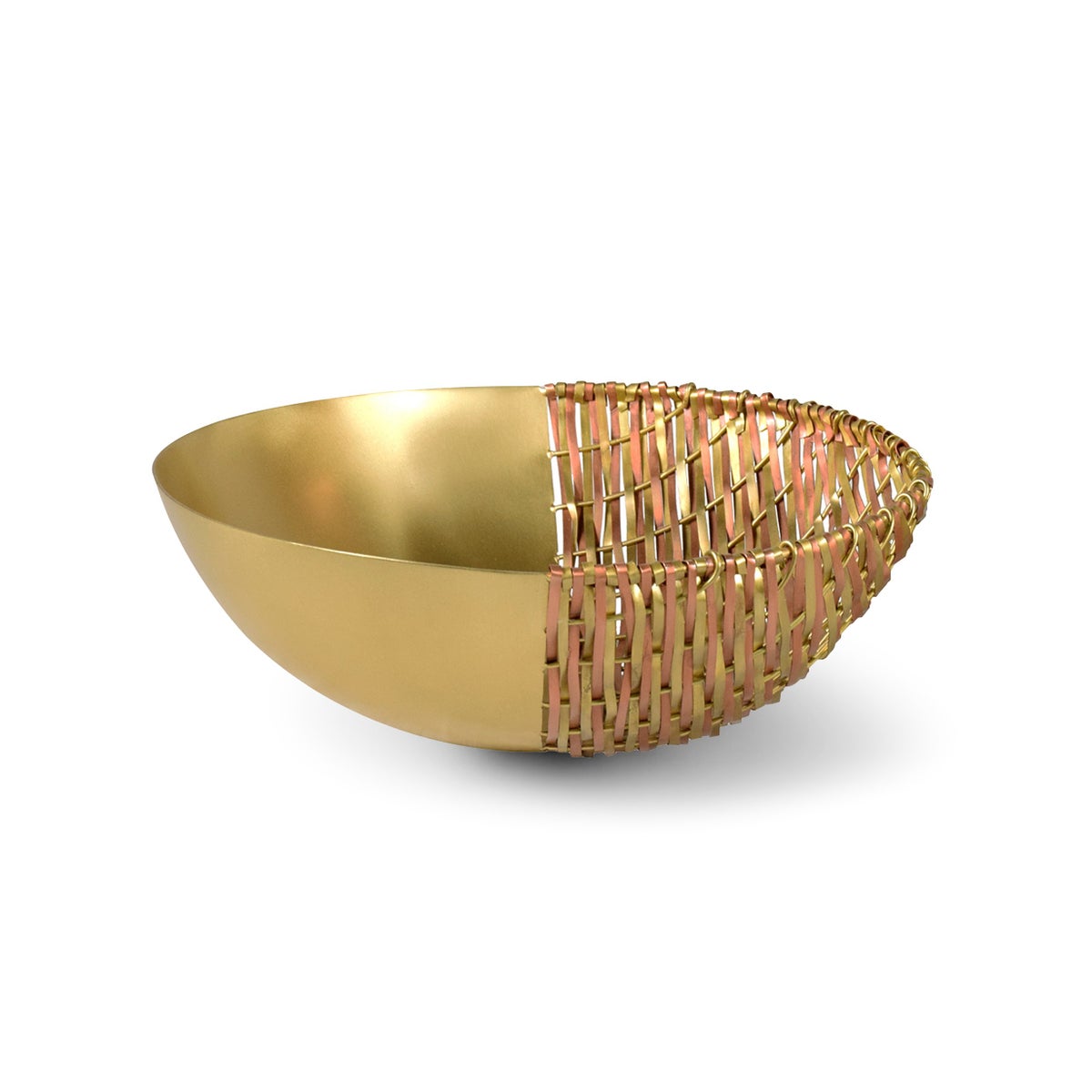 Suki Bowl (Lg) - Satin Brass