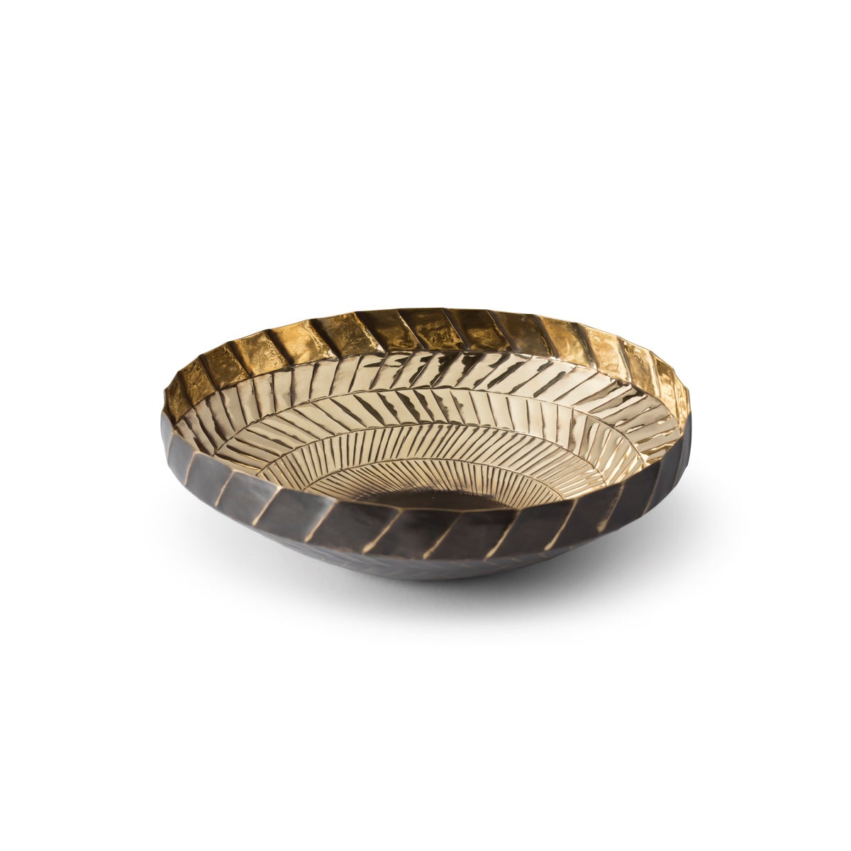 Emile Bowl - Polished Antique Brass