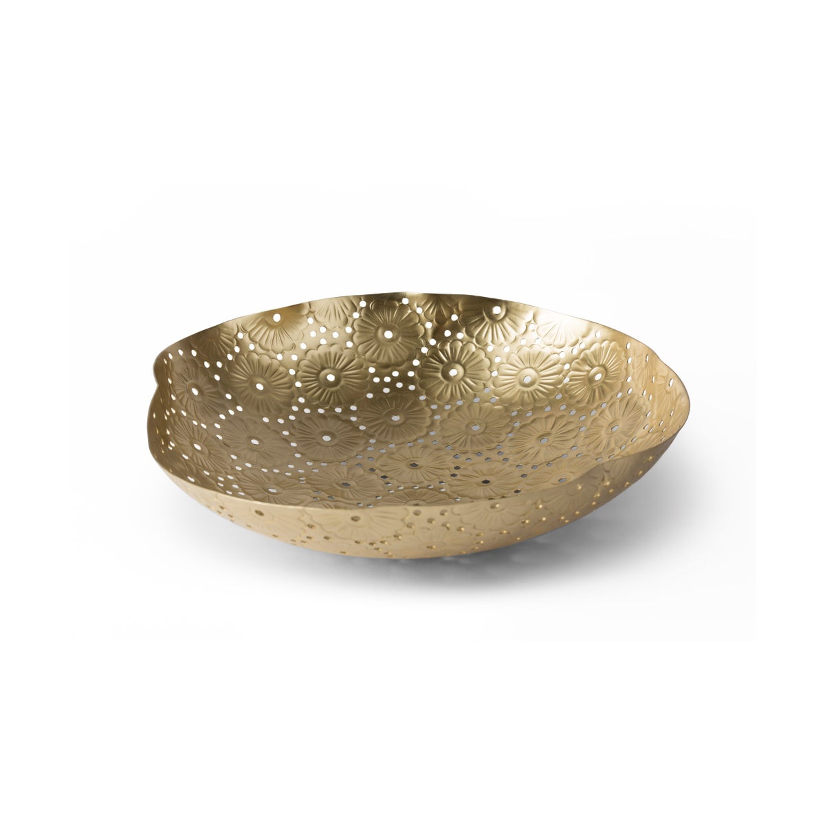 Daisy Chain Bowl - Satin Brass