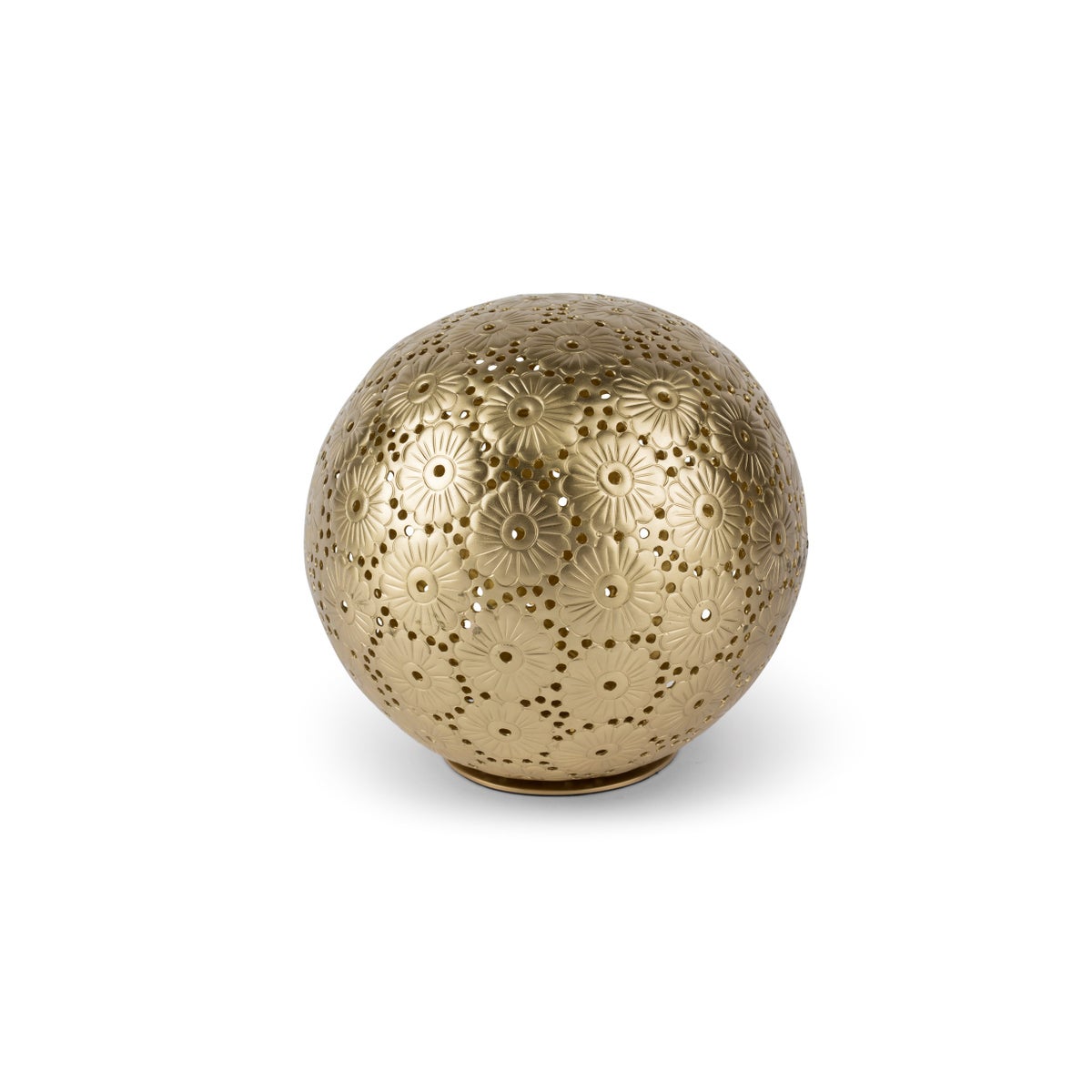 Daisy Chain Candle Holder - Matte Brass