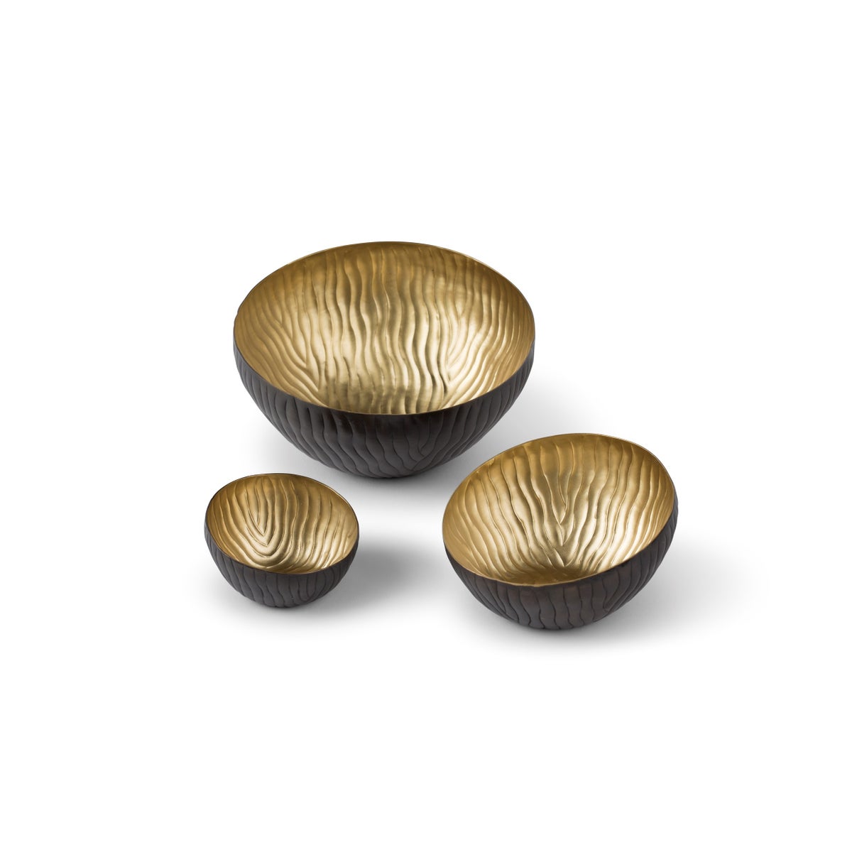 Mondo Bowl (Set) - Antique Satin Brass