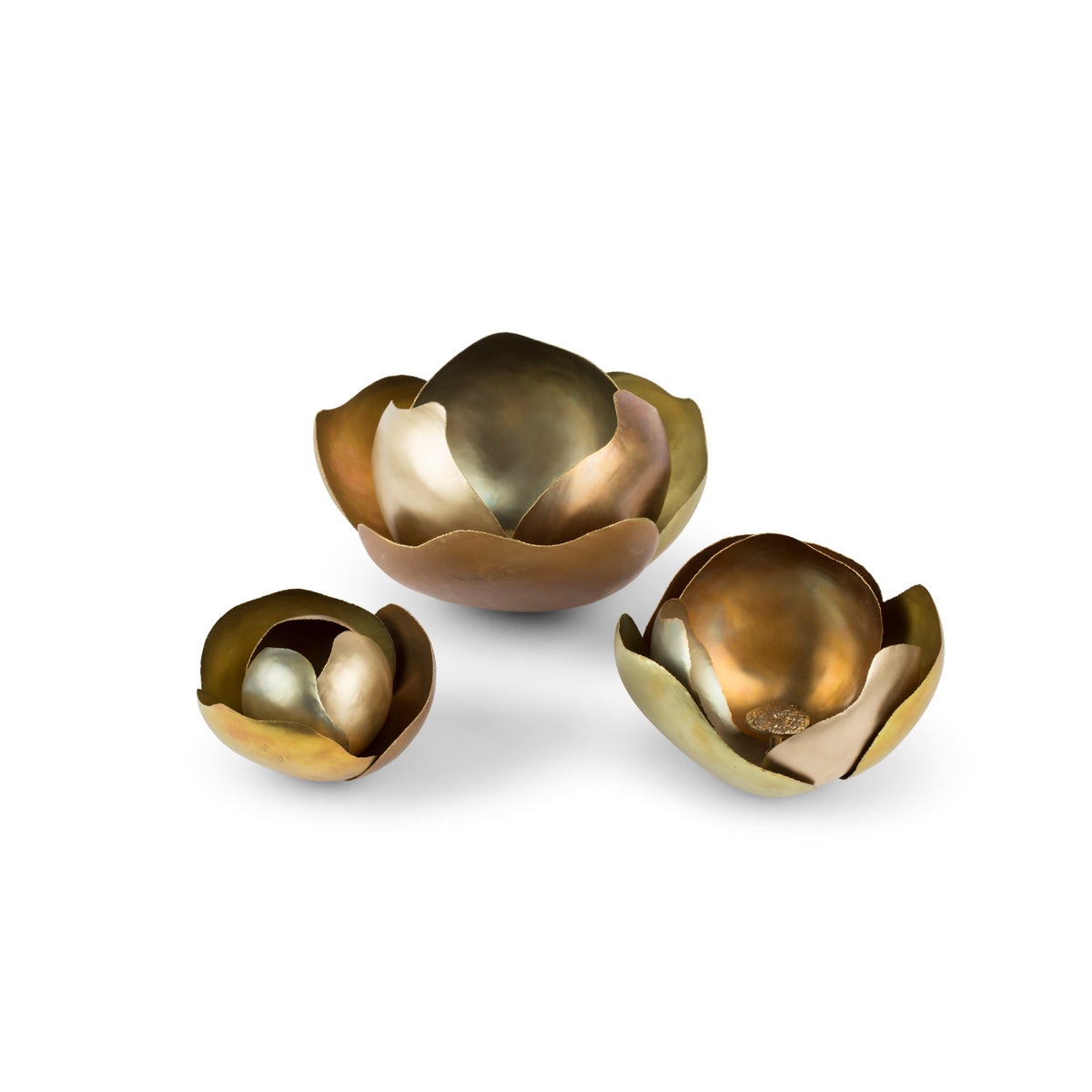 Camille (Medium) Set - Satin Brass, Copper