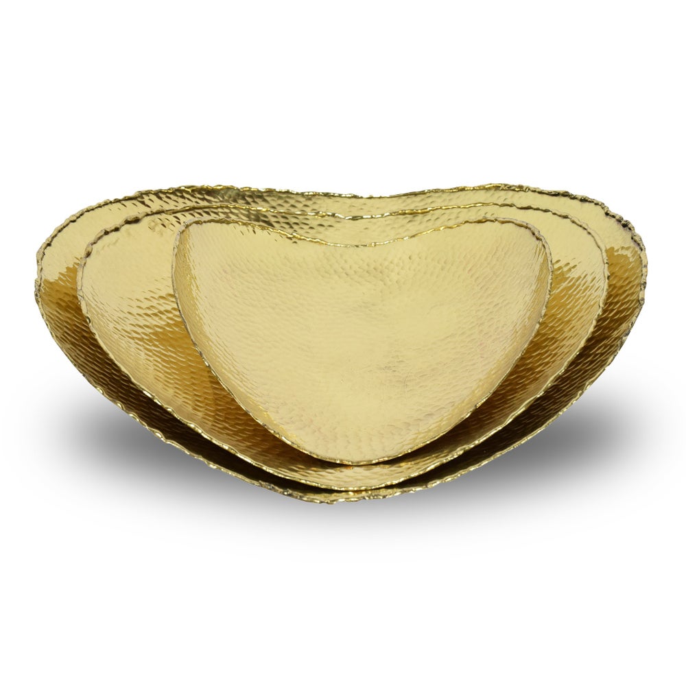 Mara Bowl (Set of 3) - Satin Brass