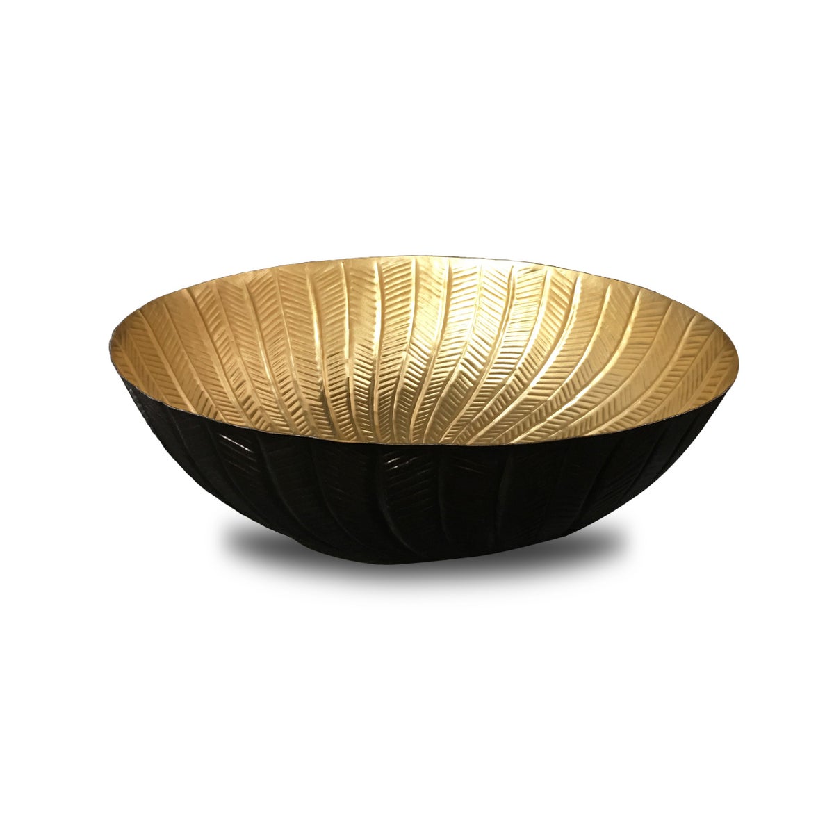 Michel Bowl (Lg)- Burnished Brass