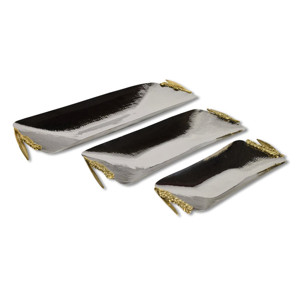 Nomi Tray Set - Polished Brass