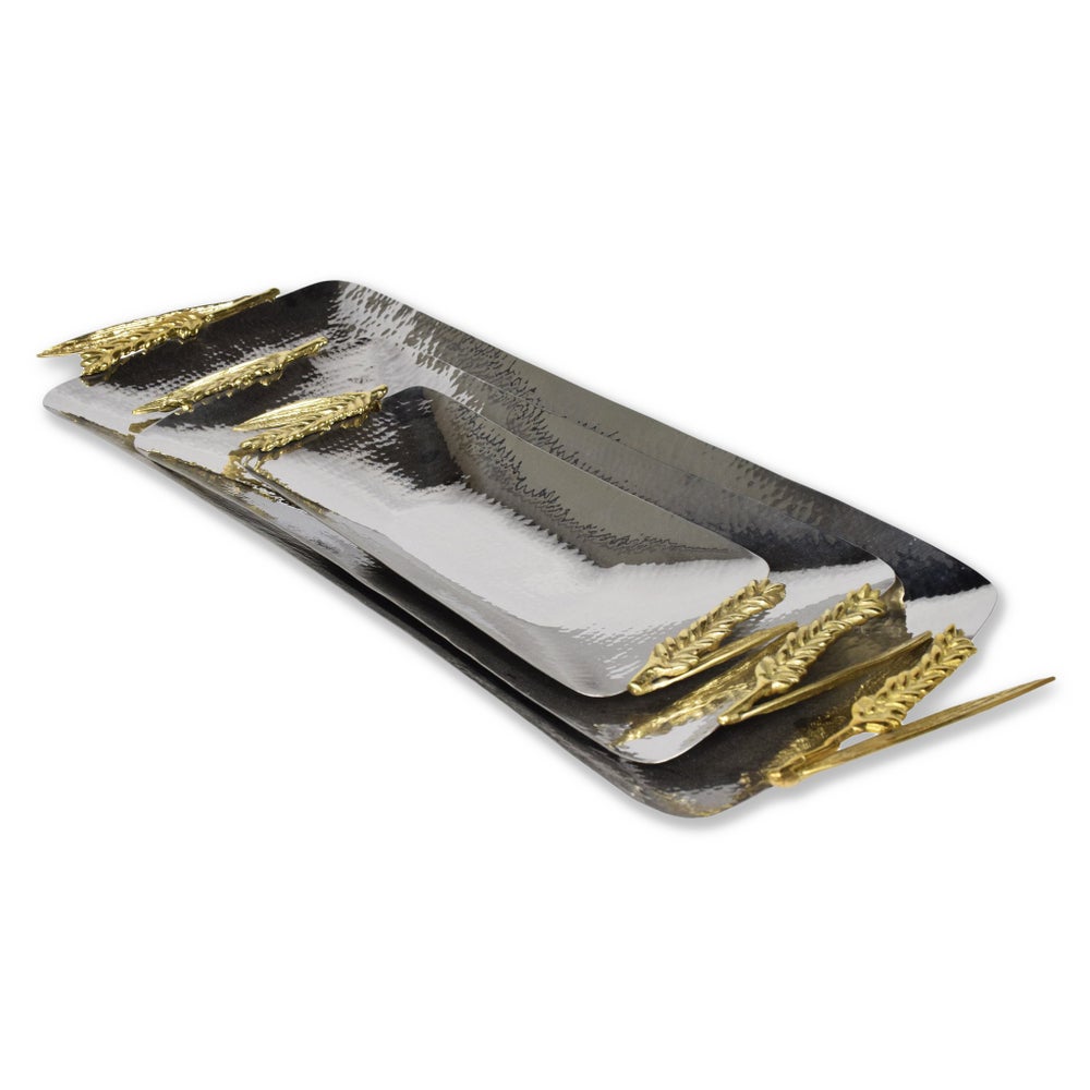Nomi Tray Set - Polished Brass