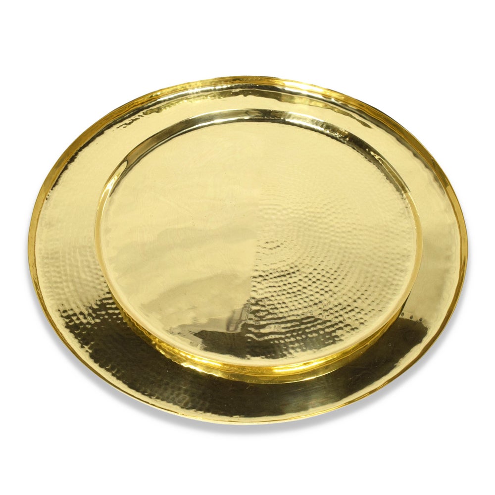 Santo Platter Set - Polished & Hand Textured Brass