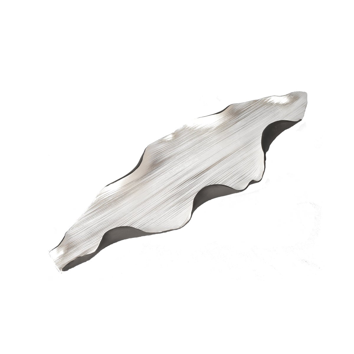 Nomi Tray - Black & Silver Leaf