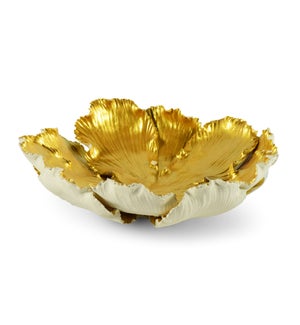 Kuri Bowl - White & Old Gold