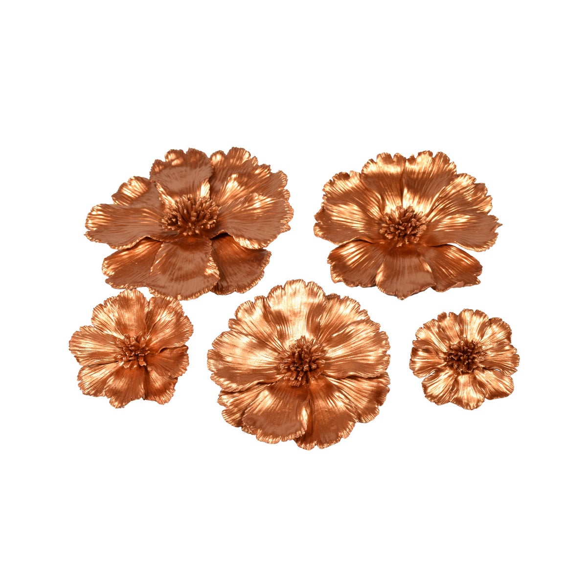 Yuki Decoration (Set of 5) - Golden Bronze