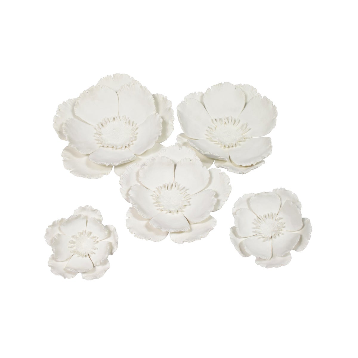 Yuki Wall Décor (Set of 5) - White