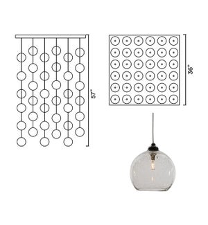 Systo Tramonto 36 Chandelier Square Large