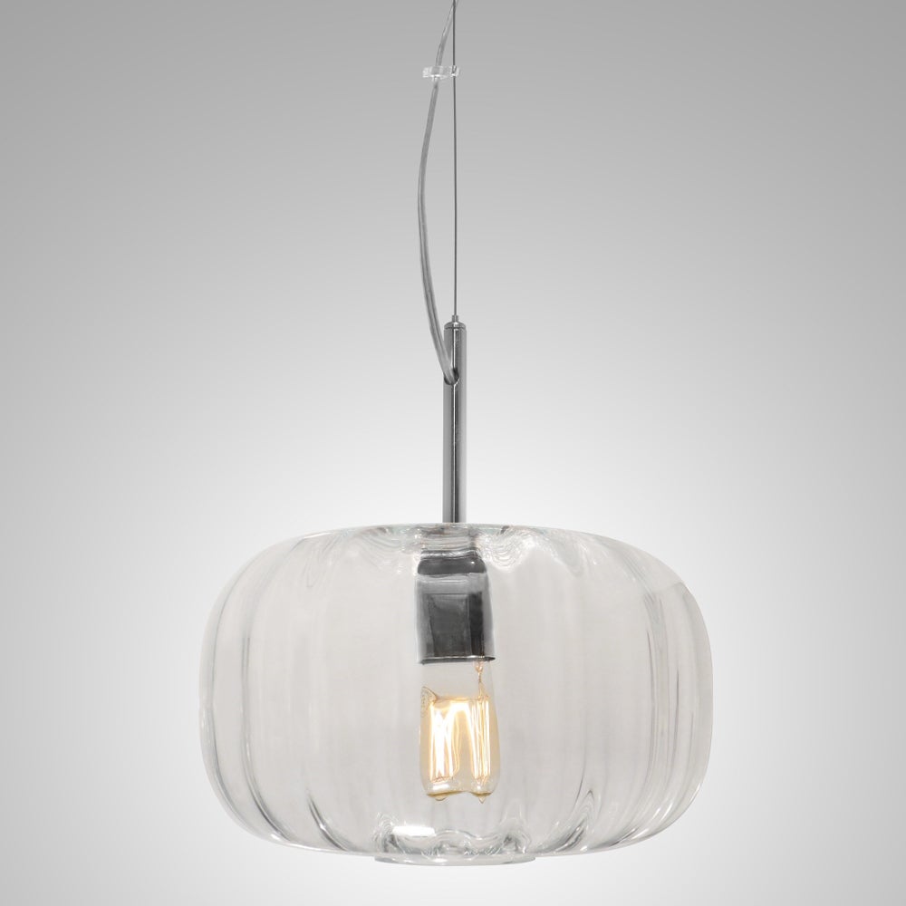 Lady Di Pendant - Nickel, Cristale Lineo Glass