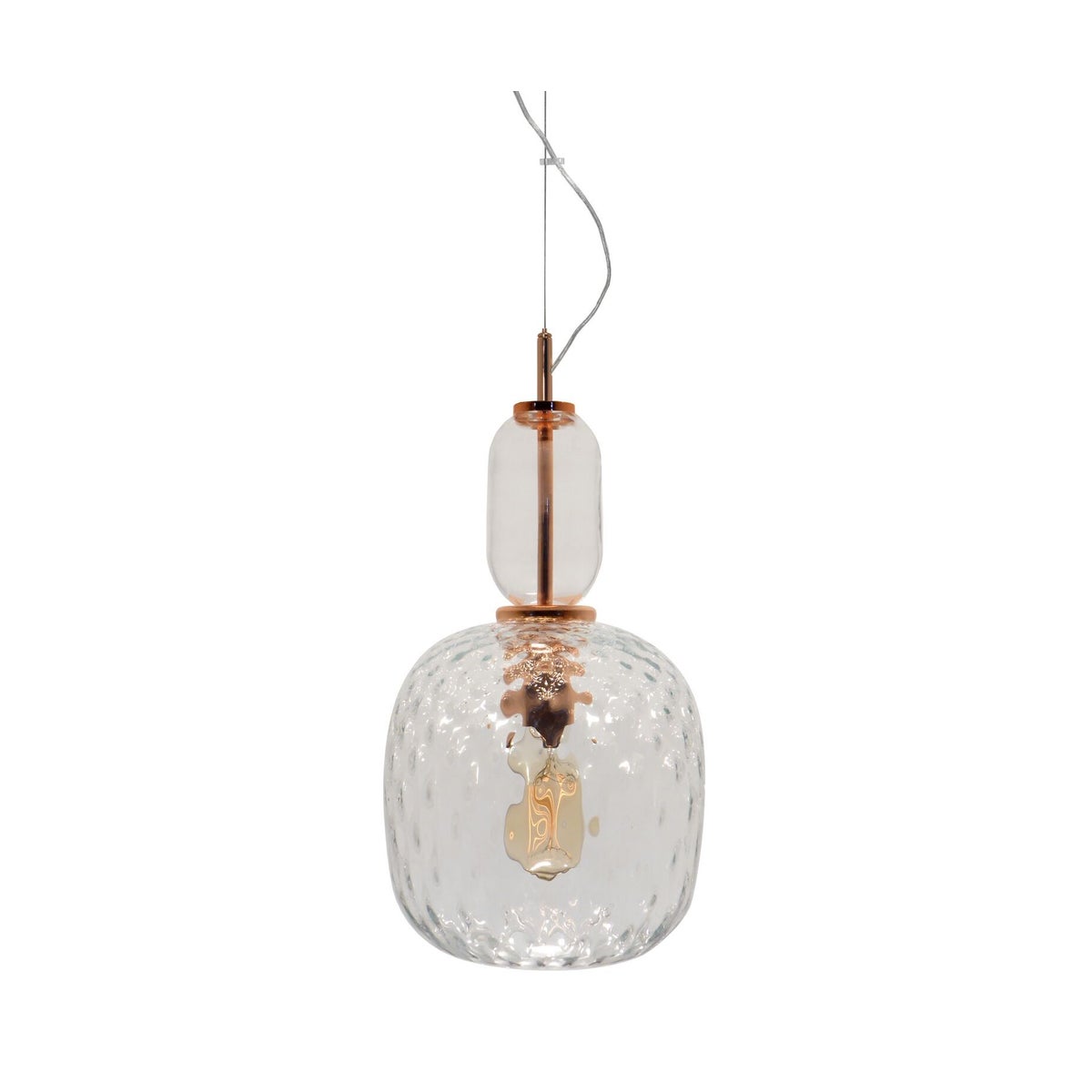 Hooray Harriet Pendant - Copper, Cristale Tuft Glass