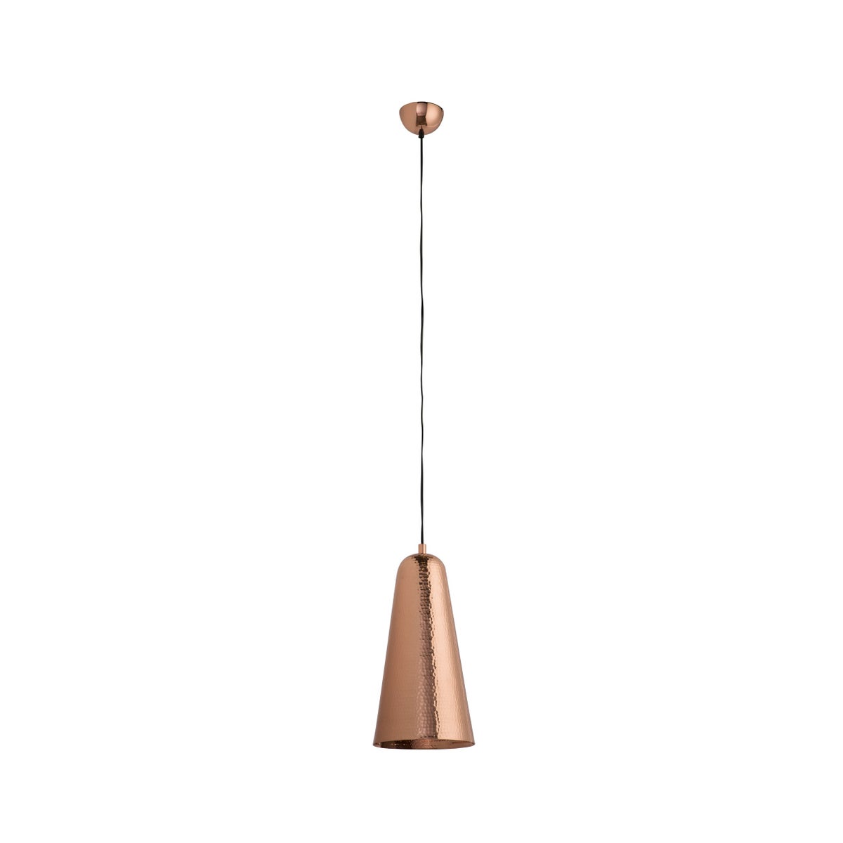 Nanna Pendant - Hammered Polished Copper