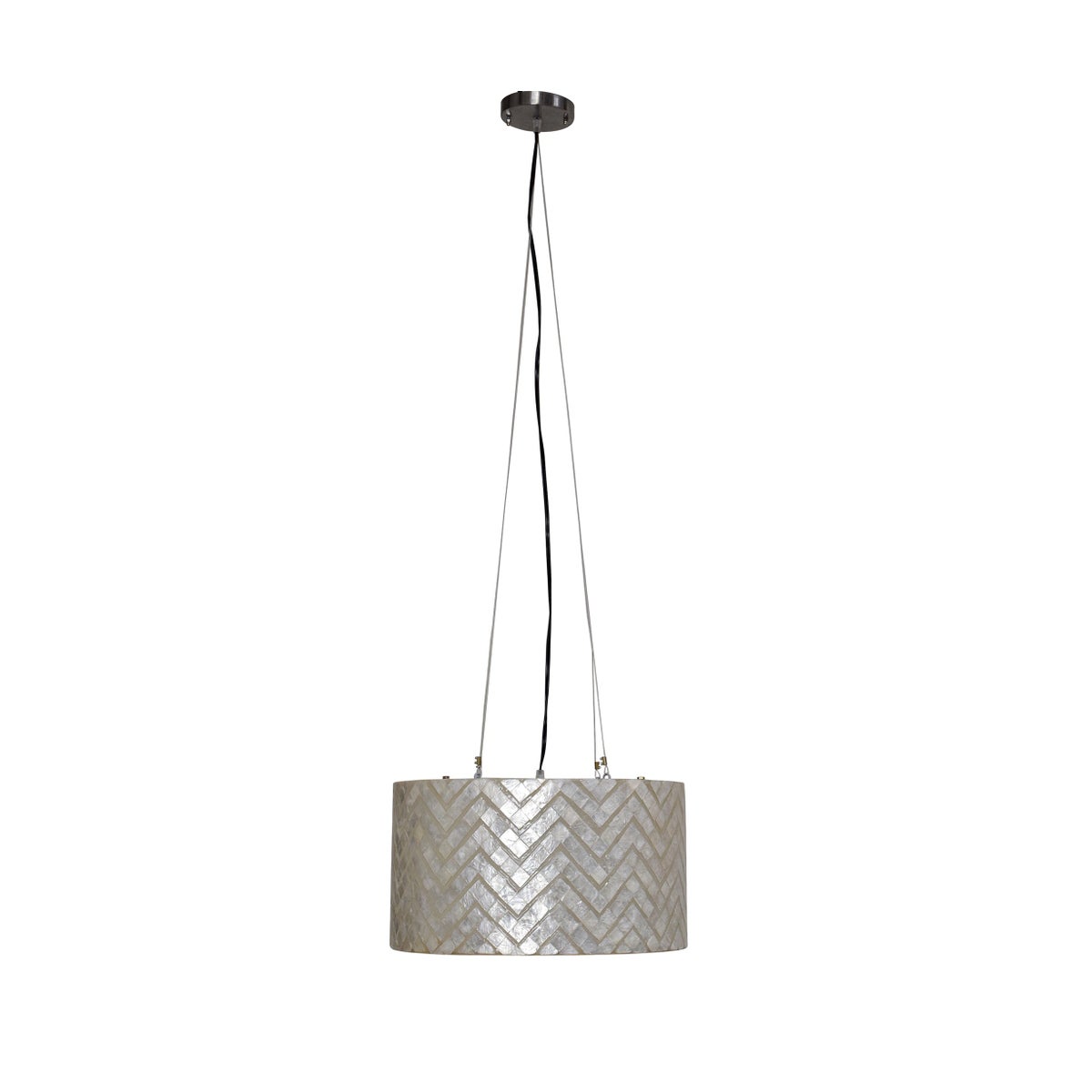 Kira Herring Bone Pendant - Ivory
