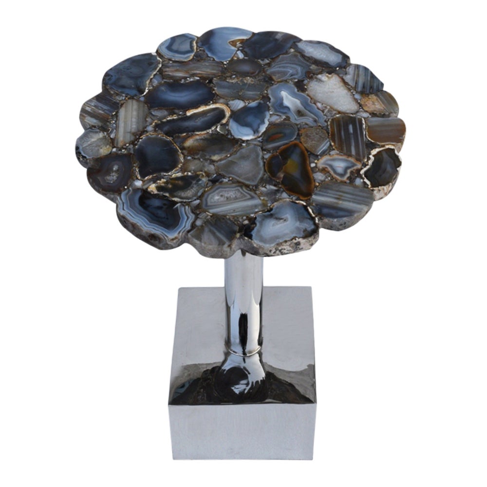 Billie Accent Table (Square) - Agate Top