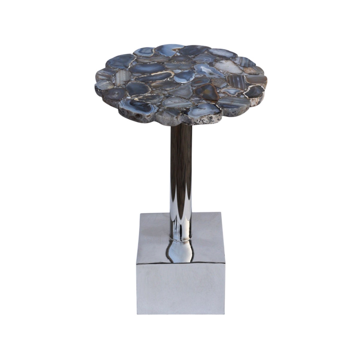 Billie Accent Table (Square) - Agate Top