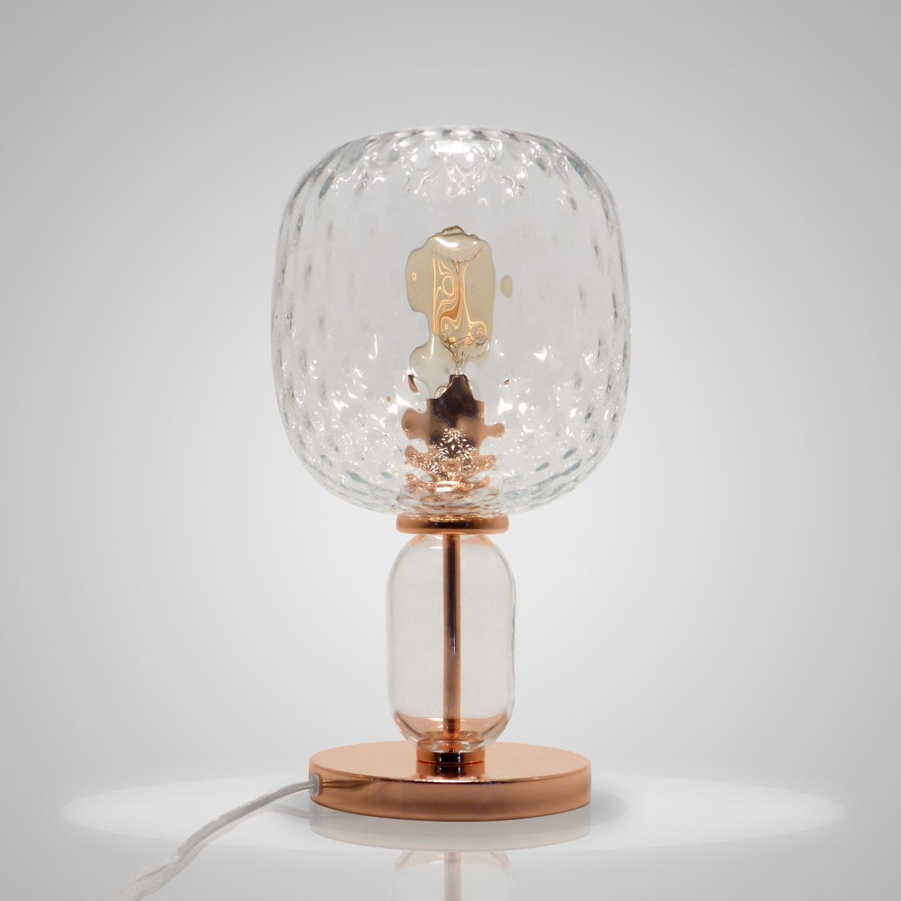 Hooray Harriet Table Lamp - Copper, Cristale Tuft Glass