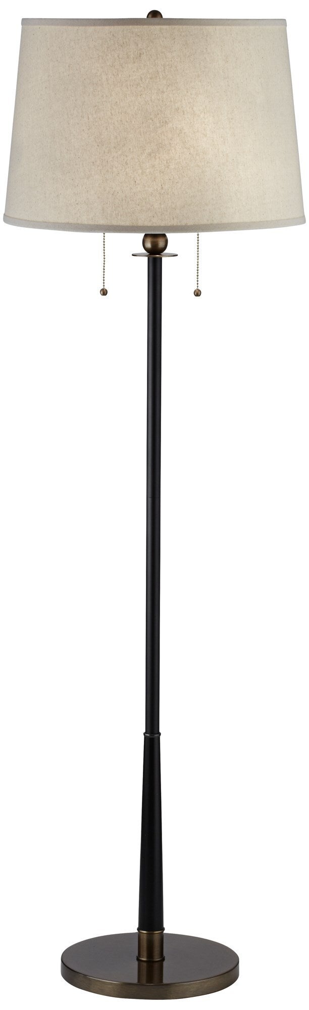 kathy ireland espresso deco trophy floor lamp