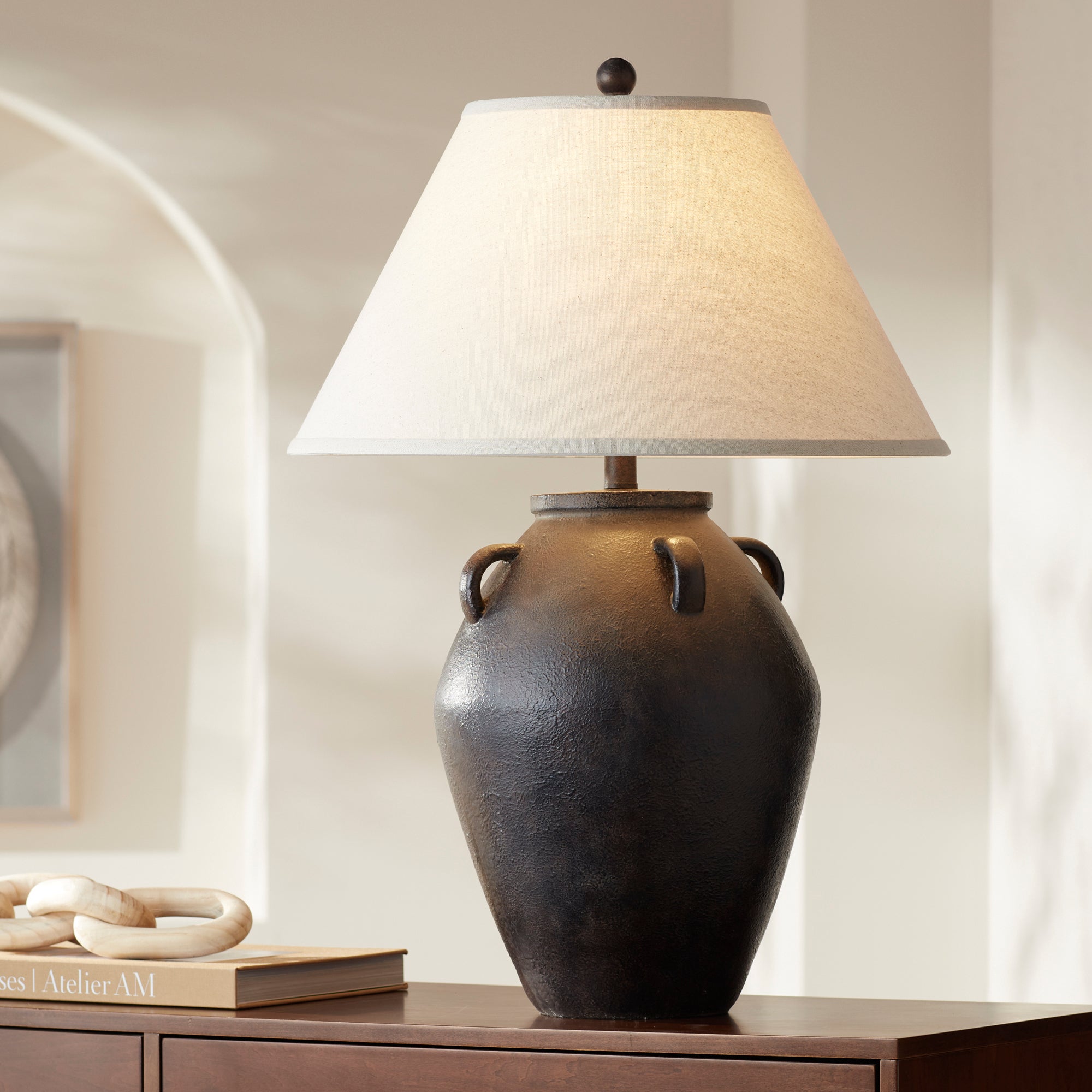 Dutch ceramic store vessel table lamp