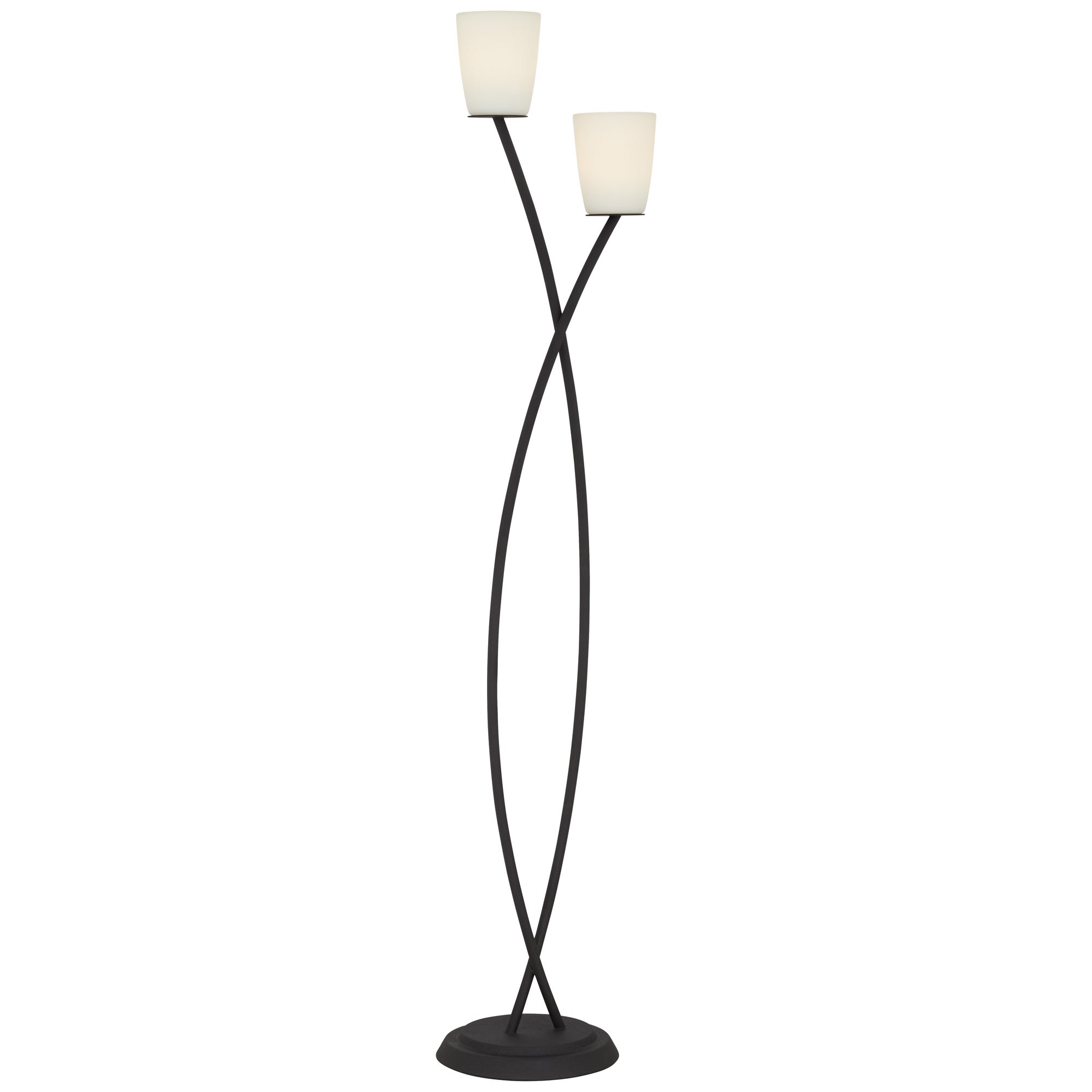 kathy ireland espresso deco trophy floor lamp