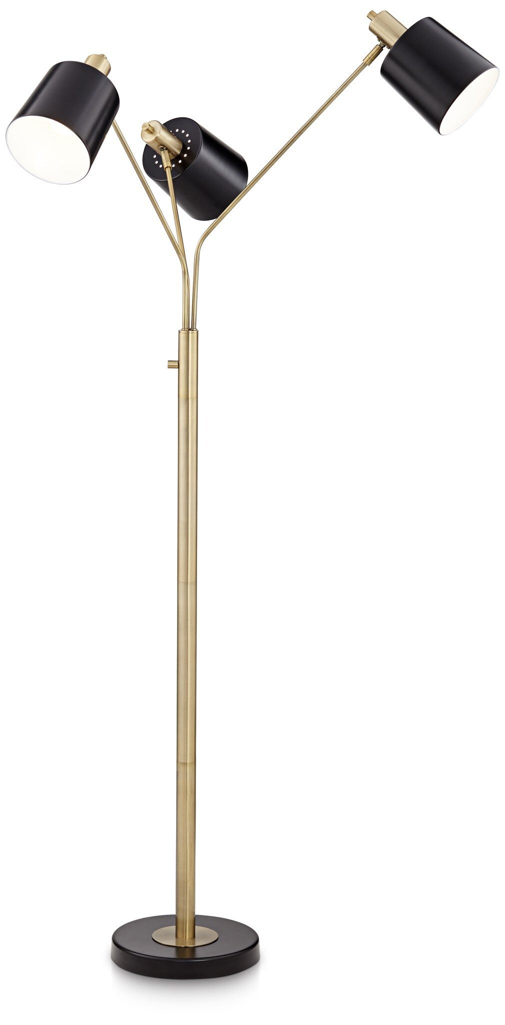 kathy ireland espresso deco trophy floor lamp