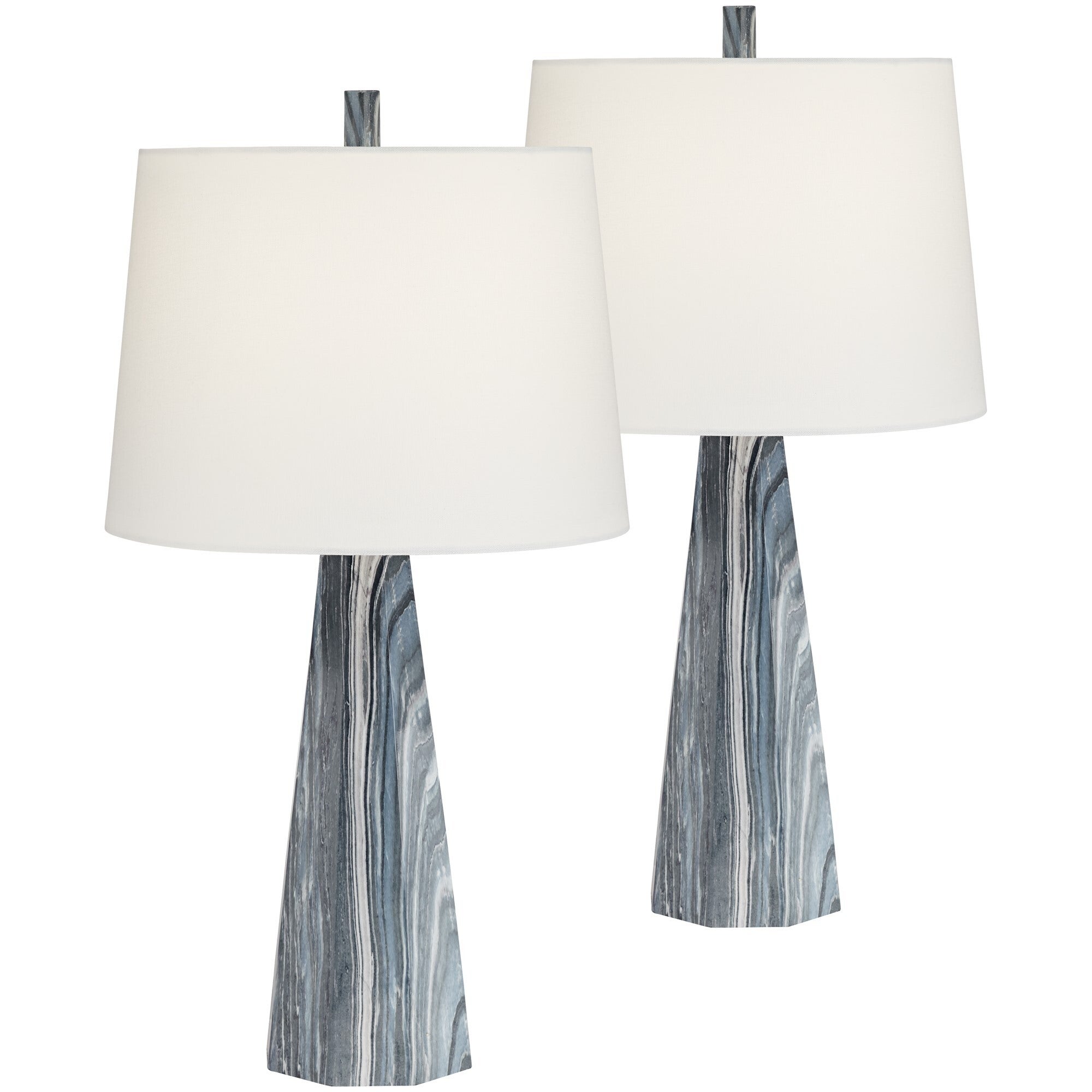 marcus mercury glass tapered column table lamp