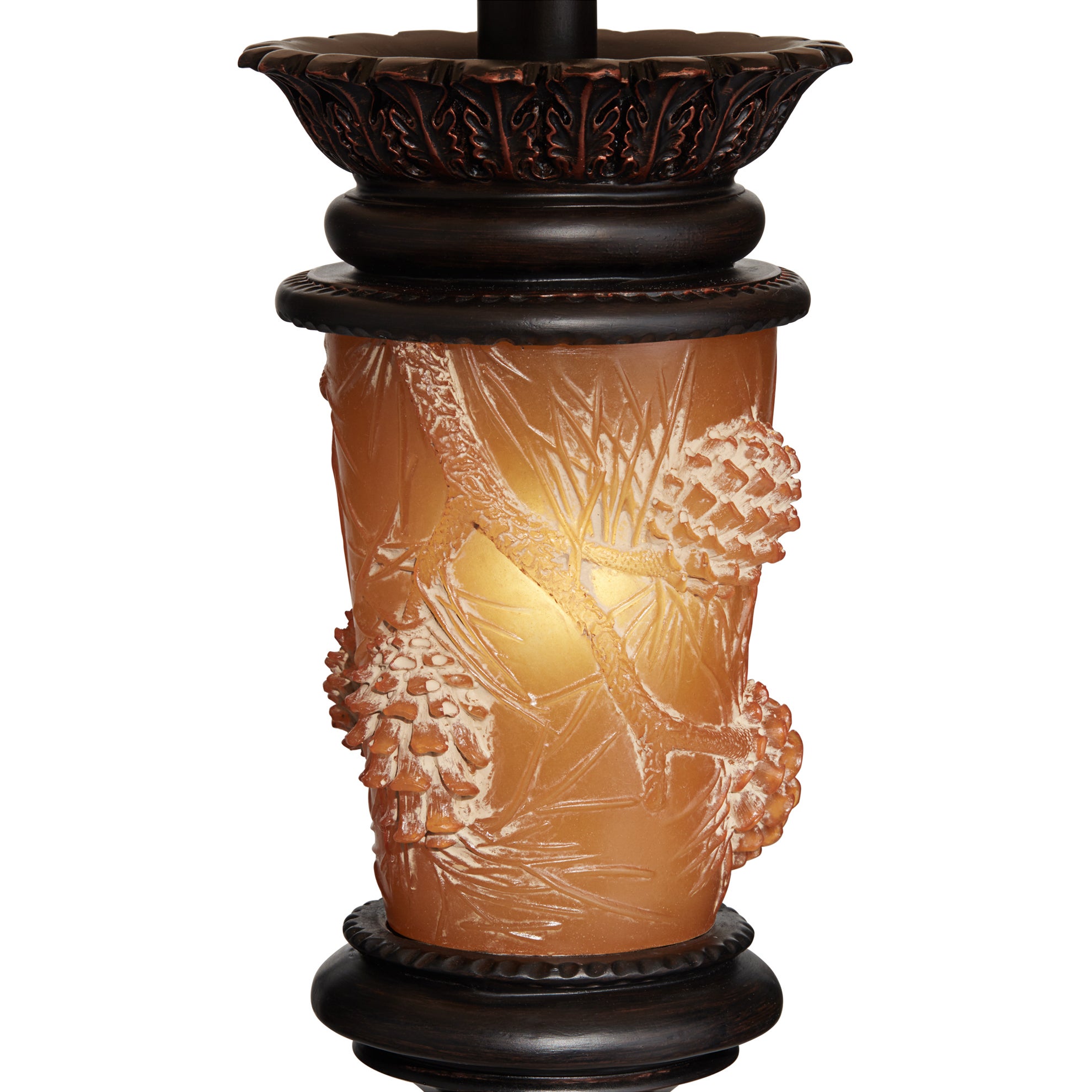 pine cone glow floor lamp