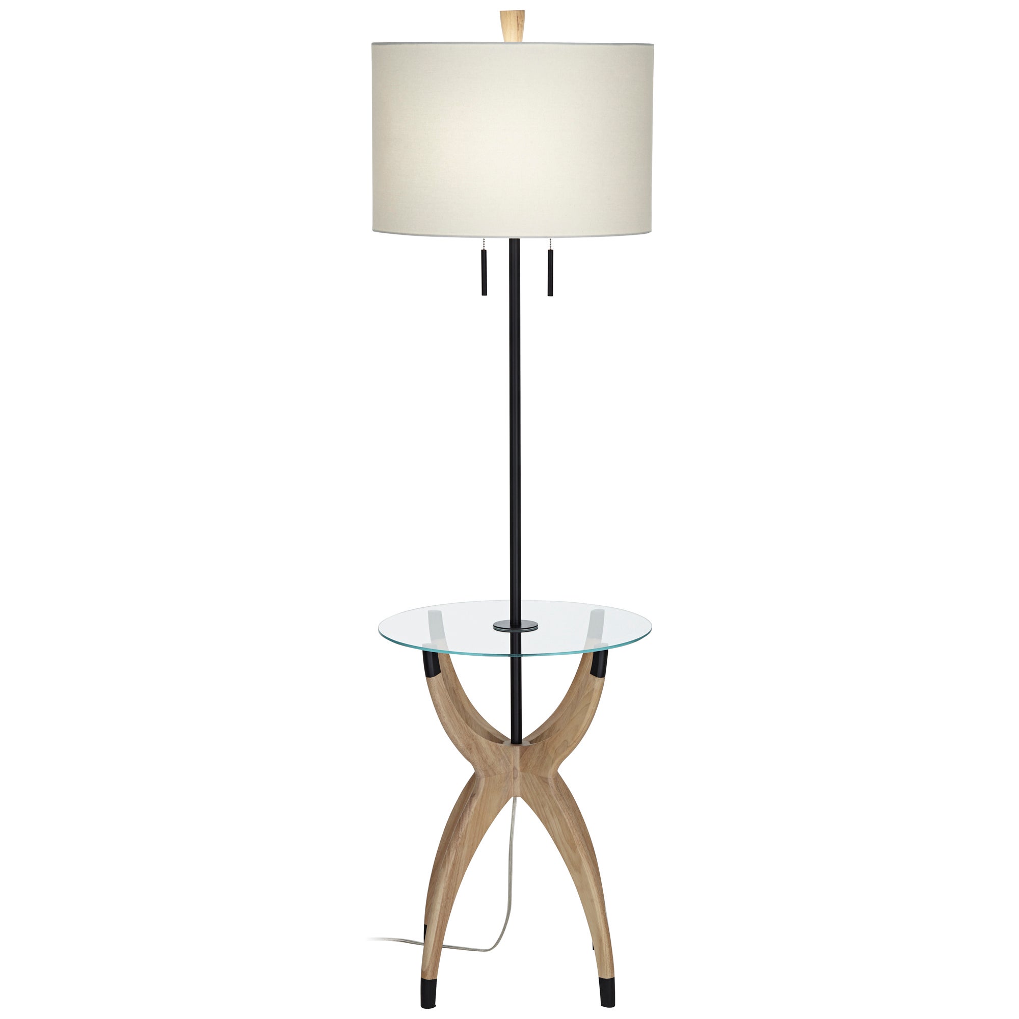 vanguard floor lamp with glass tray table