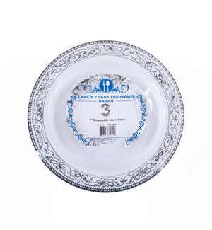 Disposable Bowl Silver 7.5in 3PK