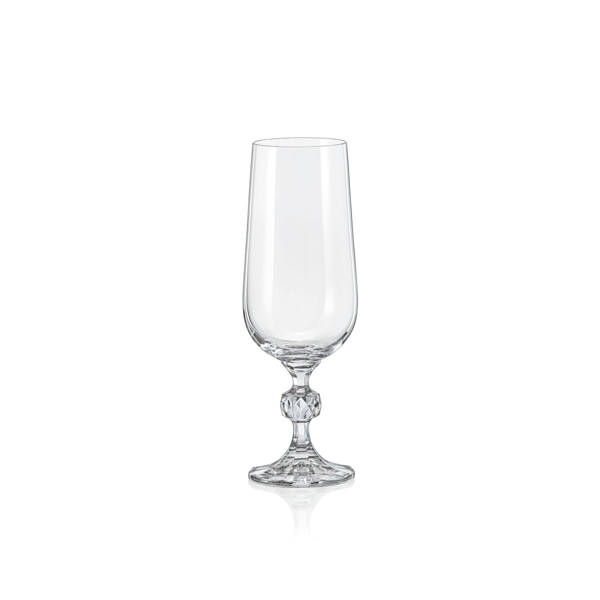 Claudia - Bohemia Champagne Glass w/Stem 6pc Set 180ml