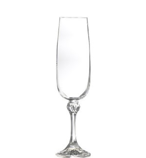 Julia - Bohemia Champagne Glass w/Stem 6pc Set