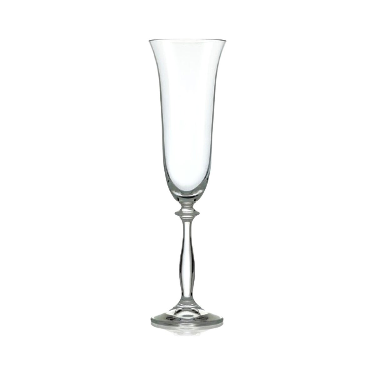 Angela - Bohemia Champagne Glass w/Stem 6pc Set  190ml