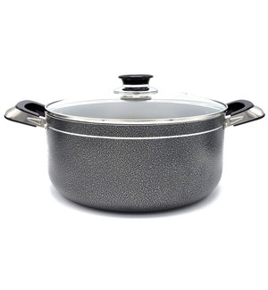 Cooking Pot 24qt - Non-Stick Alum. w/Glass Lid36&37-1-U