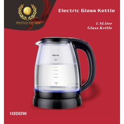 Tea Kettle Electric Glass 1.8L LED Light1000W