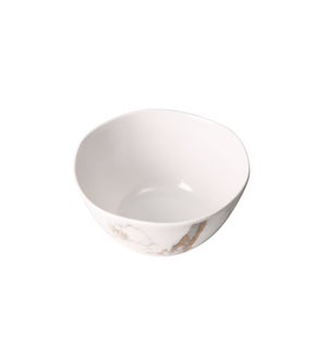 Melamine 6inch Bowl Marble Design White