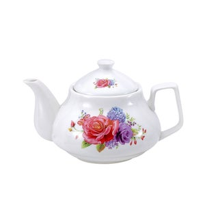 Tea Pot Porcelain 900ml Color Box