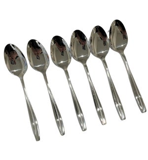 Dinner Spoon 6pc Set S/S Silver 100set/case