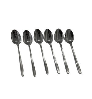 Tea Spoon 6pc Set S/S Silver 100set/Case