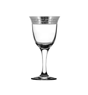 Wine Glass V. Pattern 6pc Set Silver