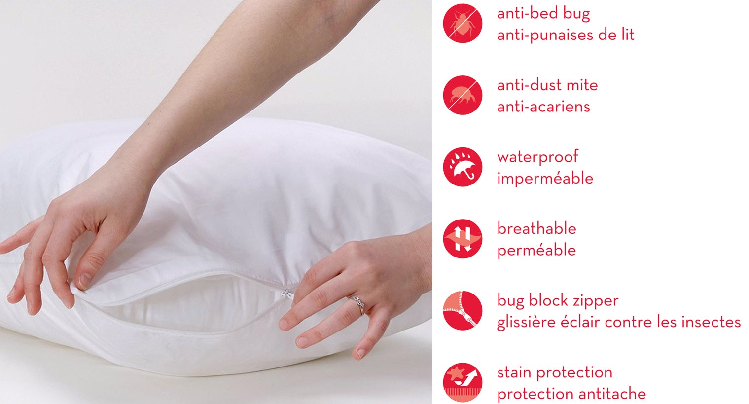 Bedding essentials pillow protector best sale