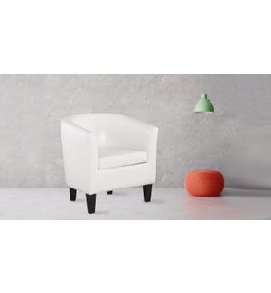 PU white Accent Tub Chair 76x68x78cm