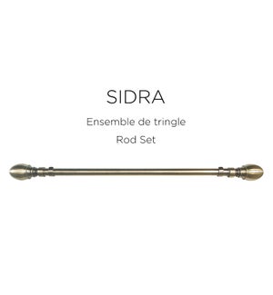 SIDRA  22/25MM-Antique Brass-28 x 48-POLE SET 6/B