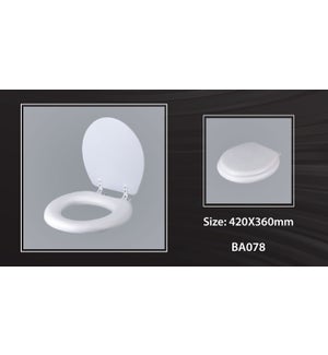 SOFT CLOSE Elongated TOILET SEAT  WITH TOP FITTING 10/B