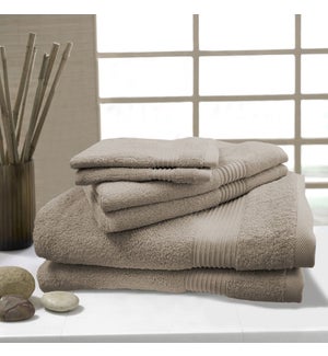 Bambo Deluxe Towel 6pcs Set Taupe