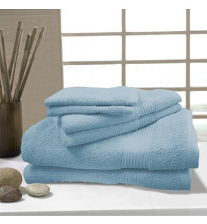 Bambo Deluxe Towel 6pcs Set Glacier Blue