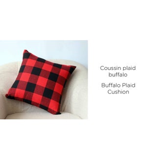 BUFFALO PLAID cushion 18x18 6/b